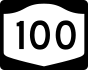 NYS Route 100 marker