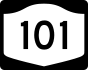NYS Route 101 marker