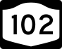 NYS Route 102 marker