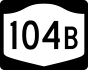 NYS Route 104B marker