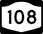NYS Route 108 marker