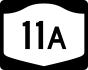 NYS Route 11A marker