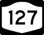NYS Route 127 marker