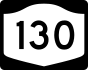 NYS Route 130 marker
