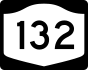 NYS Route 132 marker