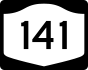 NYS Route 141 marker