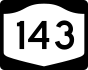 NYS Route 143 marker