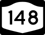 NYS Route 148 marker