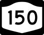 NYS Route 150 marker