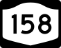 NYS Route 158 marker