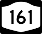 NYS Route 161 marker