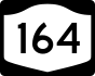 NYS Route 164 marker