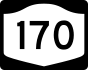 NYS Route 170 marker