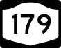 NYS Route 179 marker