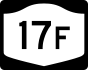NYS Route 17F marker