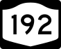NYS Route 192 marker