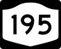 NYS Route 195 marker