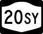 NYS Route 20SY marker