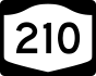 NYS Route 210 marker