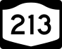 NYS Route 213 marker