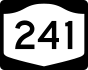 NYS Route 241 marker