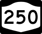 NYS Route 250 marker