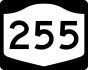 NYS Route 255 marker