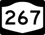NYS Route 267 marker