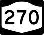 NYS Route 270 marker