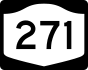 NYS Route 271 marker