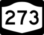 NYS Route 273 marker