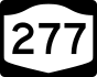 NYS Route 277 marker