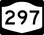 NYS Route 297 marker
