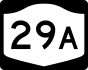 NYS Route 29A marker