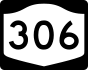 NYS Route 306 marker