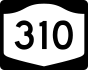 NYS Route 310 marker