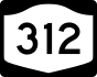 NYS Route 312 marker