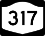 NYS Route 317 marker