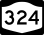 NYS Route 324 marker