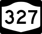 NYS Route 327 marker