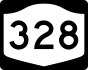NYS Route 328 marker