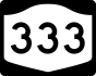 NYS Route 333 marker