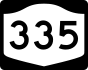 NYS Route 335 marker