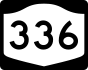 NYS Route 336 marker
