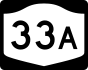 NYS Route 33A marker