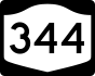 NYS Route 344 marker