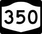 NYS Route 350 marker