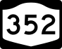 NYS Route 352 marker