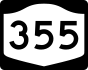 NYS Route 355 marker