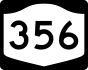 NYS Route 356 marker